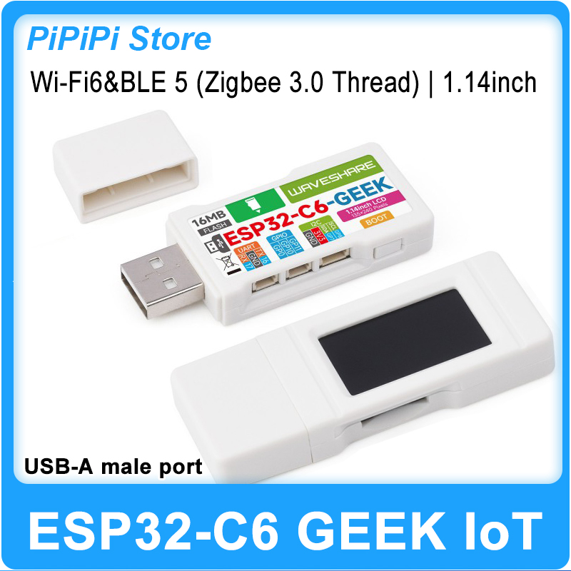 Esp32 C6 - لوحة تطوير ESP32-C6 GEEK مع شاشة