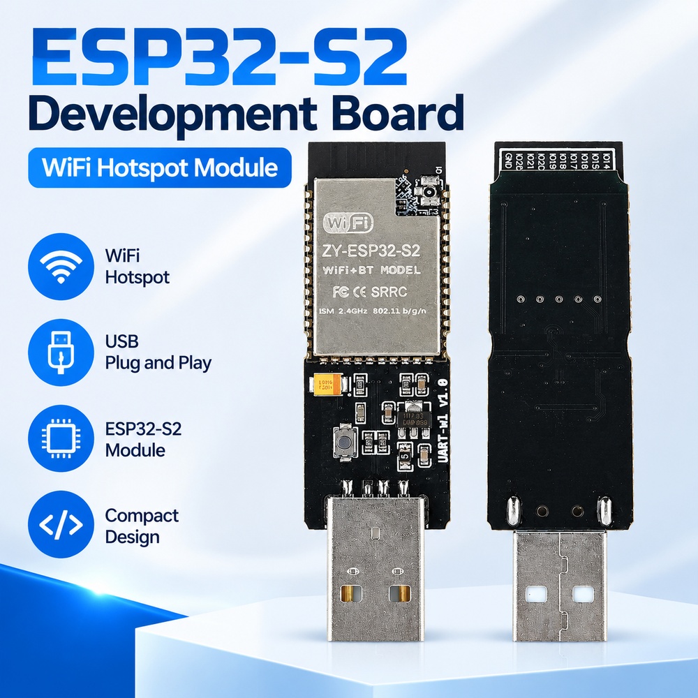 Esp32 S2 - لوحة تطوير ESP32-S2 وحدة نقطة اتصال