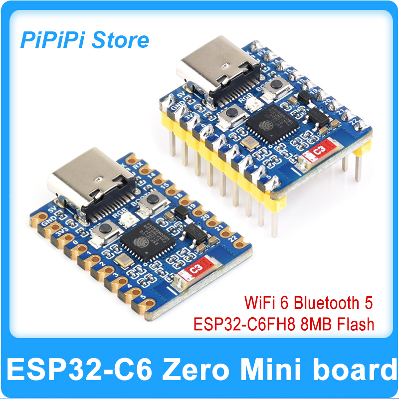 Esp32 C6 - لوحة تطوير ESP32-C6 Zero فائقة الصغر