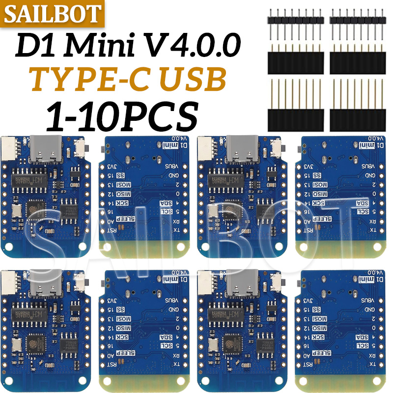 1-10 قطعة WeMos D1 Mini ESP826 - مراجعة Esp8266 Nodemcu وسعره