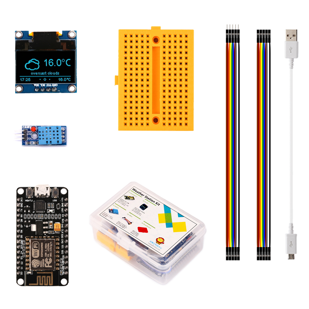 محطة الطقس ESP8266 DIY, مع درج - مراجعة Esp8266 Nodemcu وسعره