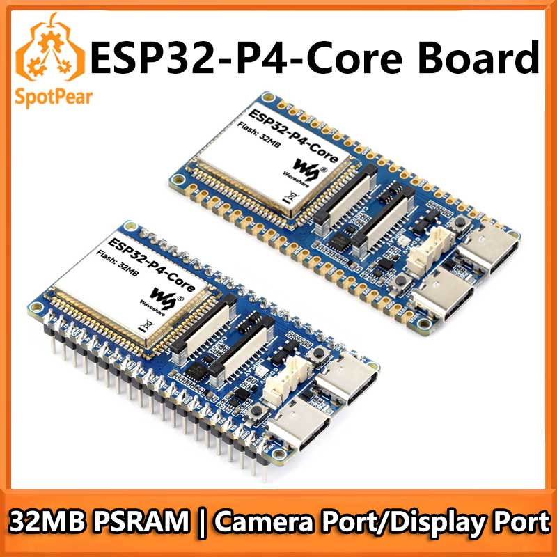 لوحة ESP32-P4-Core مع ذاكرة PS - مراجعة Esp32 P4 وسعره