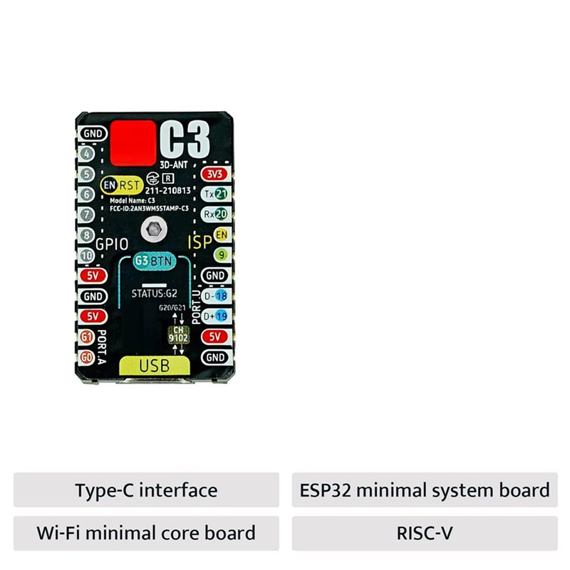 لوحة تطوير A99E-ESP32-C3 M5sta - مراجعة Esp32 C3 وسعره