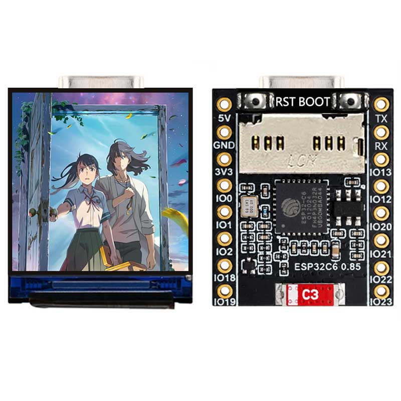 لوحة تطوير ESP32-C6 مع شاشة LC - مراجعة Esp32 C6 وسعره