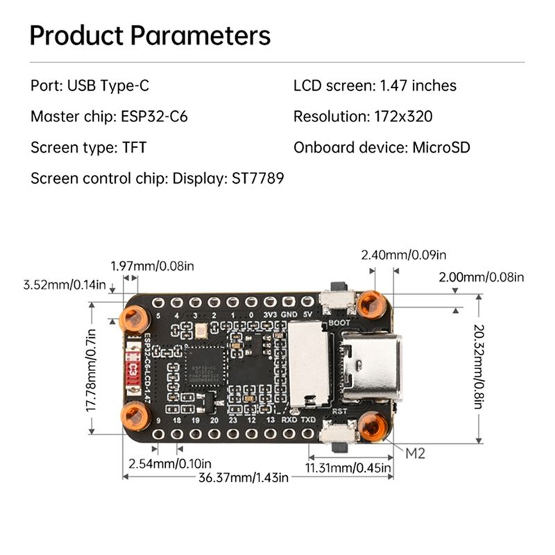 【جديد A09R!】 لوحة تطوير بشاشة  - مراجعة Esp32 C6 وسعره