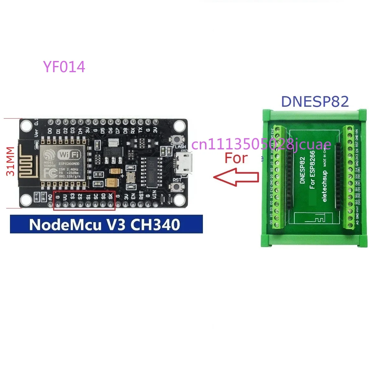 وحدة واي فاي ESP8266 NodeMcu م - مراجعة Esp8266 Nodemcu وسعره